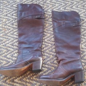 Frye Jane Tall Cuff dark brown size 8